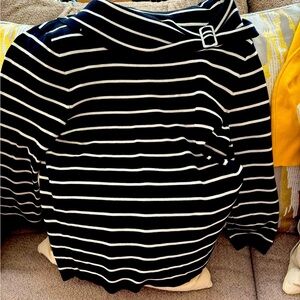 Dana Bachman Black & White striped Sweater
